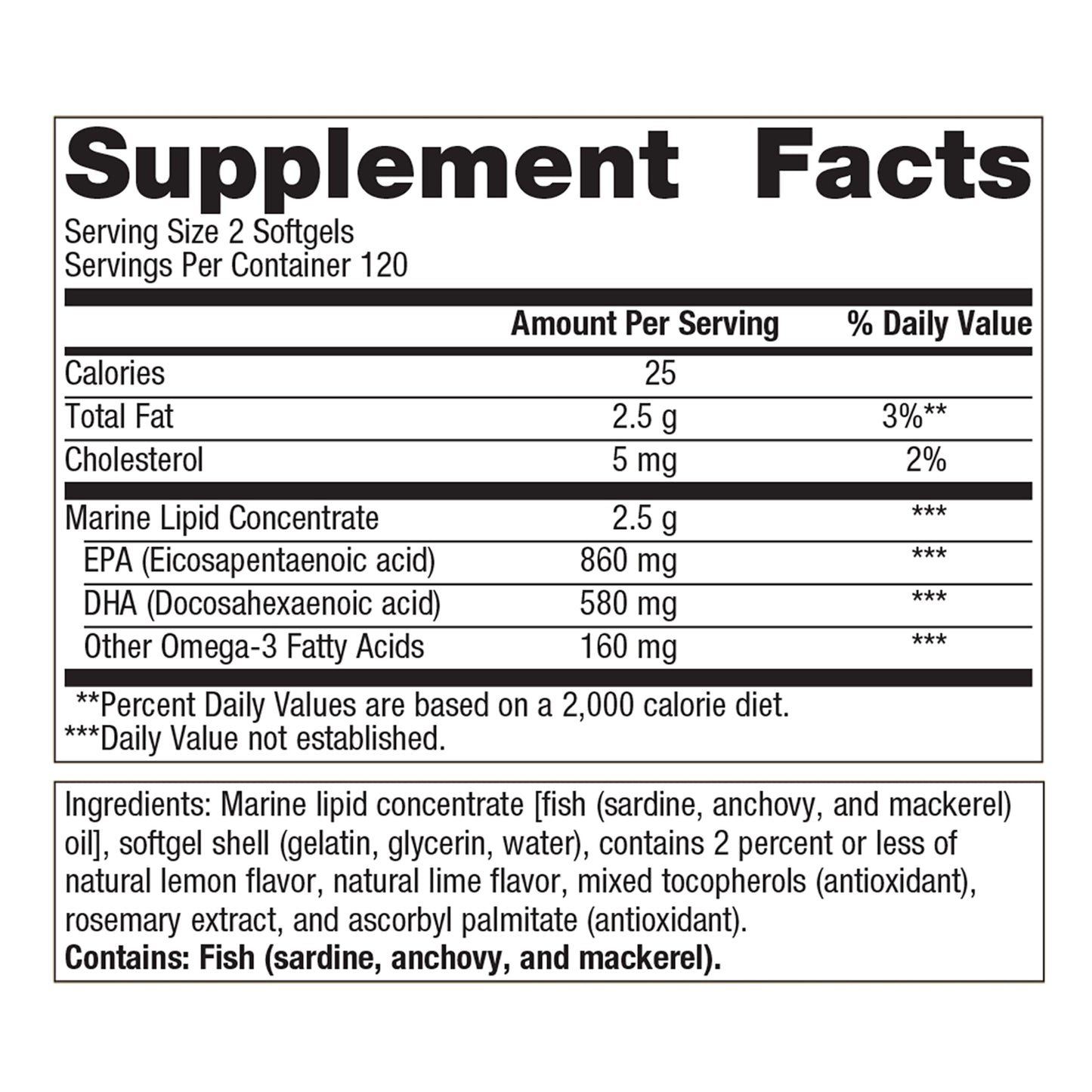 Omegagenics Fish Oil EPA-DHA 720- Omega-3 Fish Oil Supplement - for Heart Health, Musculoskeletal Health & Immune System Health* - with DHA & EPA - 240 Softgels
